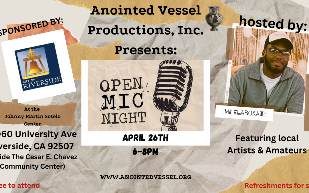 JOIN US FOR – OPEN MIC NIGHT!